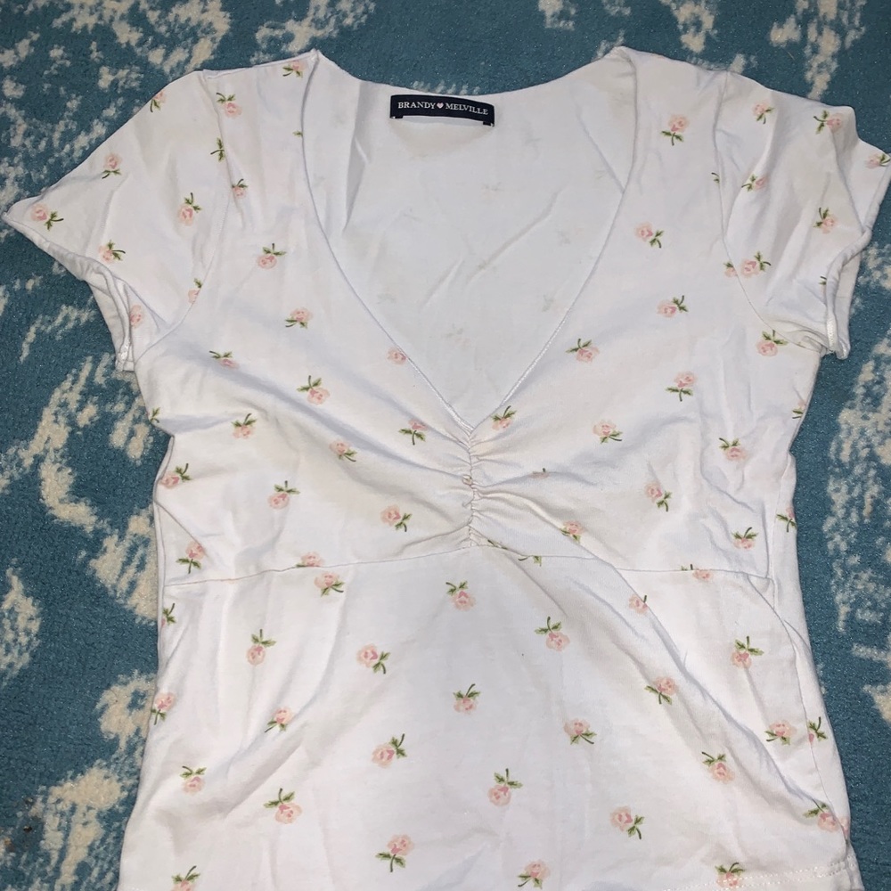 Floral brandy Melville top rare